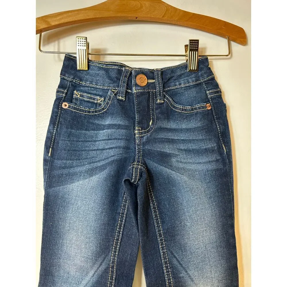 JUSTICE Girl’s Dark Wash Midrise Boot Cut Jeans / Size: 6 Slim